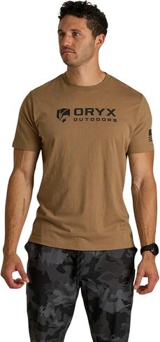 Men’s T-Shirt – Daily Tee Performance Crew with Athletic Fit, All-Day Comfort - Chest Logo in Saudi Arabia