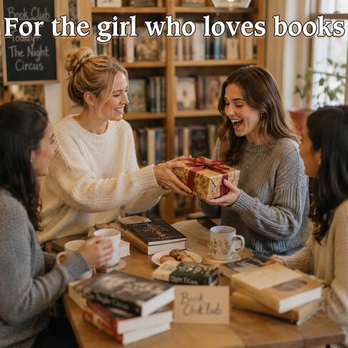 Book Lover Gifts for Women - Reading Birthday Christmas Stocking Stuffers for Daughter Sister Bestie Friend, Book Themed Related Sock Present for Reader Bookworm Librarian in Saudi Arabia