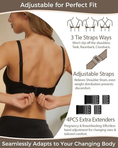 Pumping Bra Hands Free 2pk Nursing and Pumping Bra in One Adjustable V-Neck Bra Holding Breast Pumps Black in Saudi Arabia