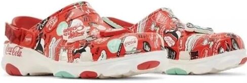 Crocs Men's Coca-Cola All-Terrain Clog 209312 – Lightweight Slip-On Comfort Sandals, Adjustable Turbo Strap, White (US Footwear Size System, Adult, Men, Numeric, Medium, 10) in Kuwait