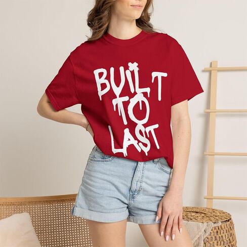 Unisex Garment-Dyed T-Shirt Red in Kuwait
