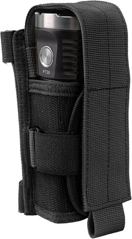 VIPERADE Tactical Flashlight Holster, MOLLE Flashlight Holder, Horizontal & Vertical Carry for Duty Belt, Open Top Flashlight Pouch for Tactical Vest Backpack in Kuwait
