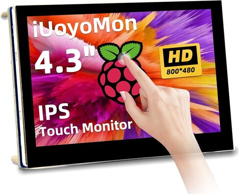 عرض 7 بوصة لمس الشاشة MIPI DSI متوافقة مع Raspberry PI 5/4/3/B+/A+، 800 × 480 بكسل شاشة سعة IPS ، منفذ MIPI DSI خالي من برنامج التشغيل in Kuwait