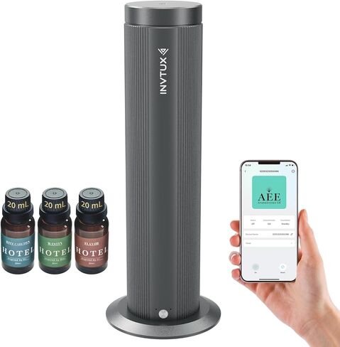 Waterless Essential Oil Diffuser Corded Diffuser with Hotel Collection Diffuser Oil, Scent Diffuser Starter Kit Cold Air Diffuser Oil Machine 1000 Sq Ft Coverage for Home Office Lobby Hotel in Saudi Arabia