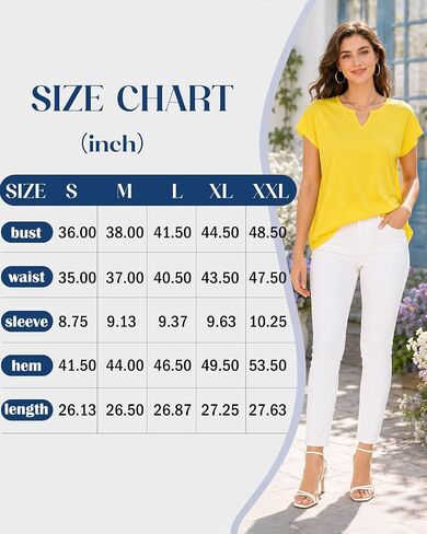 Womens V Neck T Shirts Spring Summer Cap Sleeve Loose Fit Basic Tees for Work Business Casual Office Vacation Clothes in Kuwait