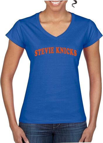 تي شيرت Stevie Knicks Funny New York Basketball Fan، تي شيرت برسومات Vintage NYC Hoops للنساء in Kuwait