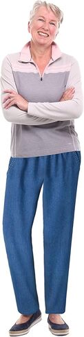 EOM Womans Pull On Side Pockets Full Elastic Waist Jeans in Kuwait