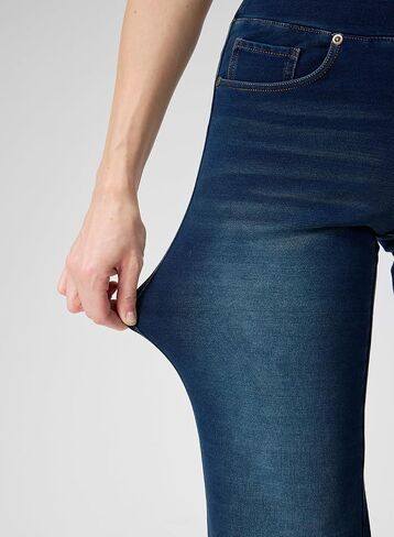 KYAL Women's High Waisted Wide Leg Pull-On Stretchy Jeans with Real Front Pockets, Baggy Casual Denim Pants in Saudi Arabia