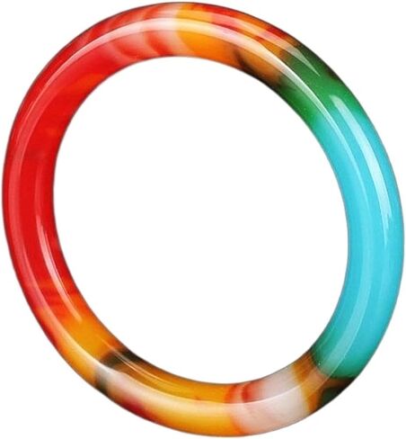 Natural Color Jade Bangle Bracelet Genuine Hand-Carved Fine Charm Jewellery Fashion Accessories Amulet for Men Women Lucky Gifts (Gem Color : 60-62mm) in Saudi Arabia