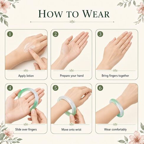 Green and White Natural Jade Bangle Bracelet for Women, Handmade Two-Tone Feng Shui Good Luck Healing Bangle 62-64mm with Elegant Gift Box, Jewelry Gift for Mother Grandmother Christmas Birthday in Saudi Arabia