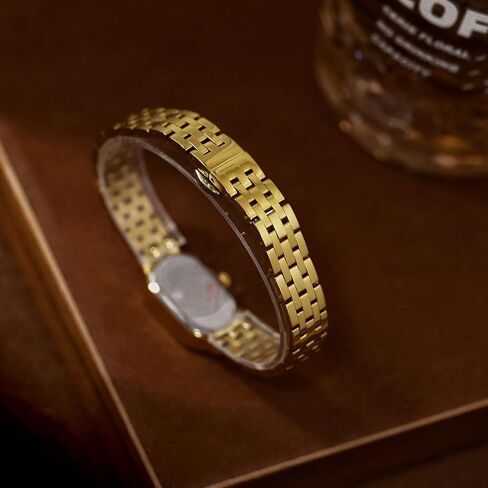 ADSBIAOYE Watches for Women Vintage Bracelet Simple Dial Oval Case Small Gold Watch Waterproof in Saudi Arabia