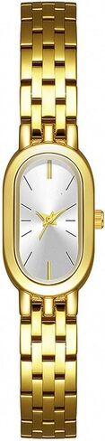 ADSBIAOYE Watches for Women Vintage Bracelet Simple Dial Oval Case Small Gold Watch Waterproof in Saudi Arabia