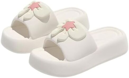 Cute Bow Pink Star Slipper Sandals Women Non Slip Outdoor & Indoor Footwear For Beach Travel Shower Flip Flops Women in Saudi Arabia