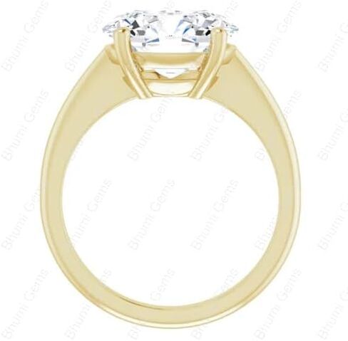3-5 CT East West Oval Moissanite Engagement Rings for Women Anniversary Ring | Solitaire Wedding Promise Gifts, 925 Silver 10K 14K 18K Solid Gold in Saudi Arabia