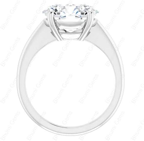 3-5 CT East West Oval Moissanite Engagement Rings for Women Anniversary Ring | Solitaire Wedding Promise Gifts, 925 Silver 10K 14K 18K Solid Gold in Saudi Arabia