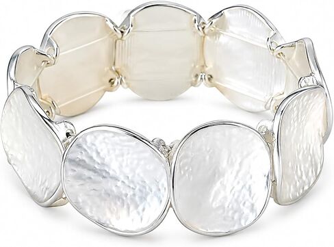 1 Piece Coin Bracelet, Metallic Tone Stretchy Coin Design Bracelet for Women, Vintage Style Accessory for Daily Wear & Special Occasions in Kuwait