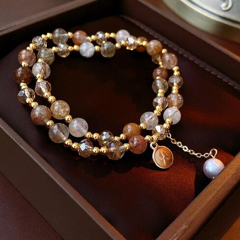 Harmi&Aur pink pearl bracelet layered bracelets for women stacking bracelets gold beaded bracelets bridesmaid bracelets gift for Women in Saudi Arabia