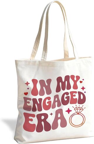 Artistic Reusable Tote Bag, Romantic Elegant Design for Daily Use and Shopping, for Work School Travel Beach in Saudi Arabia