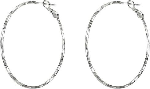 Hoop Earrings for Women, Hypoallergenic Stainless Steel Lightweight Thin Large Big Hoops Earrings Set for Women, Non Tarnish for Jewelry Gift 40MM in Kuwait