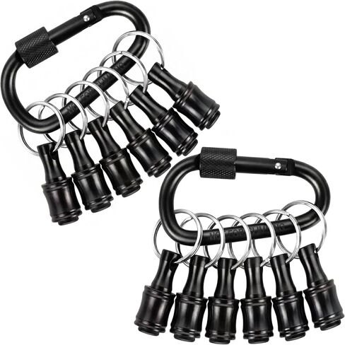 12PCS Bit Holders 1/4 Socket, Hex Shank Screwdriver Bit Holder for Impact Driver Drill Bit Keychain Extension Bar Quick Release Easy Change, Screwdriver Bit Holders for Tools & Home Improvement Gift in Kuwait