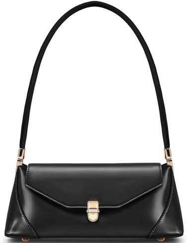 Shoulder Bags for Women - Retro Classic Vintage Leather Handbag Small Purse with Zipper in Saudi Arabia