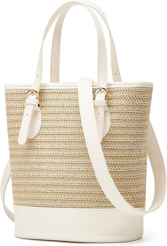 Straw Clutch Bag Cute Summer Beach Bags For Women Rattan Purses Straw Handbags Small Bucket Bag Travel Crossbody Purse 2025 in Saudi Arabia