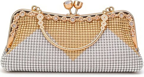 2026 Sparkly Rhinestones Clutch Purse For Women Glam Gem Kiss Lock Evening Bag For Wedding Party in Saudi Arabia