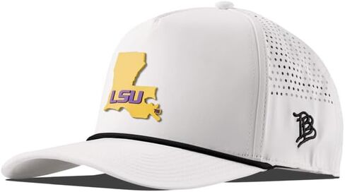 Branded Bills NCAA LSU Tigers 5-Panel LSU Gold State PVC Hat for Men | Baseball Cap in Kuwait