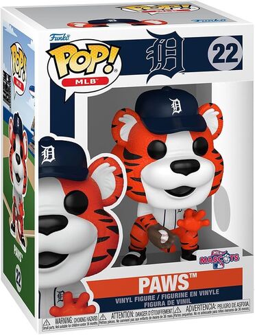 Funko Pop! MLB: Detroit Tigers - Paws - MLB Mascots and Marks - Collectable Vinyl Figure - Gift Idea - Official Merchandise - Toys for Kids & Adults - Sports Fans - Figure for Collectors and Display in Kuwait
