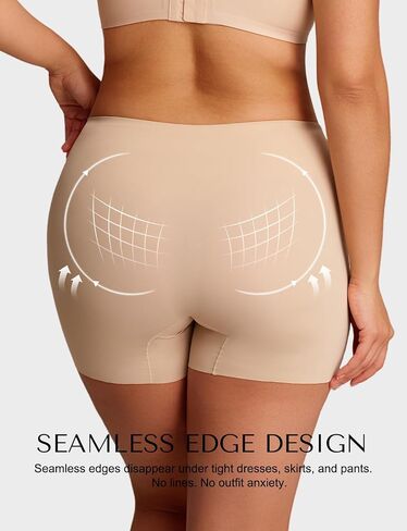 SheCurve Seamless Invisible Cross Light Control Shapewear Shorts, Comfort Sculpting Body Shaper Panties Underwear in Saudi Arabia
