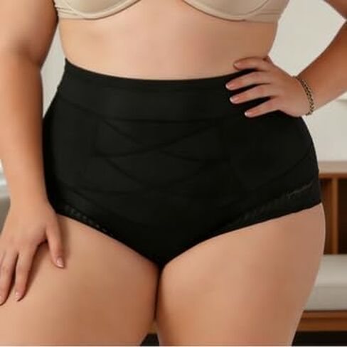 Shapewear for Women Tummy Control High Waisted Seamless Womens Underwear Sexy Lace Plus Size Panties in Kuwait