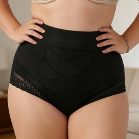 Shapewear for Women Tummy Control High Waisted Seamless Womens Underwear Sexy Lace Plus Size Panties in Kuwait