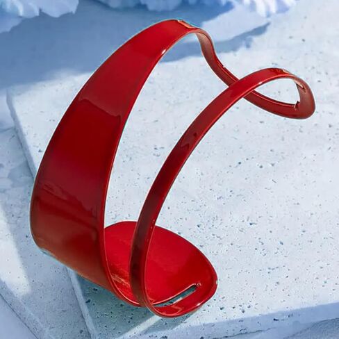 72ore Bangle Bracelet for Women Double-Layer Hollow Red Bracelet Ring Set Party Prom Outfits Accessories Trendy Jewelry in Saudi Arabia