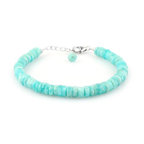 CRYSTALIS Natural Blue Opal Beaded Bracelet, Plain Beads, Elegant Beads Crystal, Chakra Bracelet, Healing Bracelet, Gemstone Jewelry, 925 Sterling Silver 8 inch in Saudi Arabia
