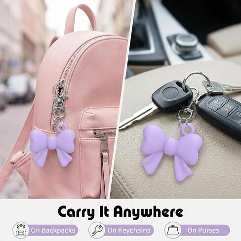 SHANPIN 6PCS Silicone Bow Lipstick Holder Keychain | Multi-Functional Clip for Lip Gloss, Keys & Rings | Leak-Proof Cap Cover in 6 Colors in Saudi Arabia