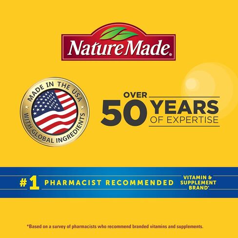 علكات متطورة للعناية بالشعر والأظافر من Nature Made، بيوتين، برو ريتينول أ، نياسيناميد، فيتامين ج وفيتامين هـ، 80 علكة، كمية تكفي 40 يومًا in Kuwait