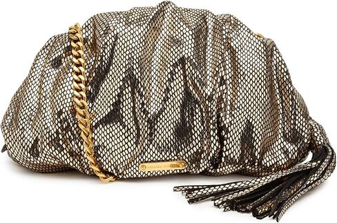 Rebecca Minkoff Women's Ruched Clutch Purse, Women's Faux Leather Evening Bag in Kuwait