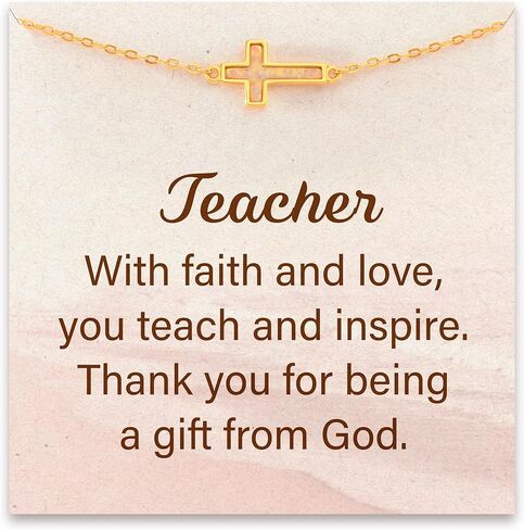 STORYJEWELLERY Teacher Gifts for Women, Teacher Bracelets for Women, Christian Teachers Jewelry, Thank You & End of Year Appreciation Gifts for Teachers, Cross Bracelet with Lab Grown Opal in Kuwait