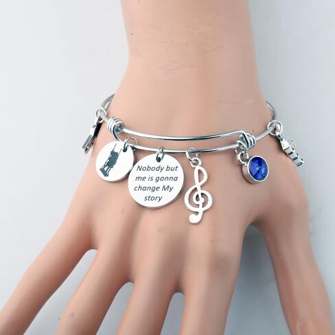 BLEOUK Matiildda Charm Bracelet The Musical Jewelry Musical Fans Gift Nobody But Me Is Gonna Change My Story in Kuwait