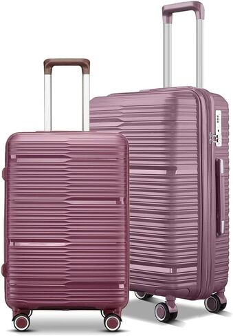 Hardshell Lightweight Durable Travel Suitcase, with Quite 360 Spinner Wheels, Expandable TSA Lock Carry on Luggage, 20-Inch, Blue in Saudi Arabia