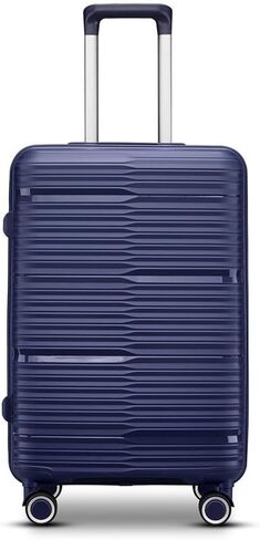 Hardshell Lightweight Durable Travel Suitcase, with Quite 360 Spinner Wheels, Expandable TSA Lock Carry on Luggage, 20-Inch, Blue in Saudi Arabia