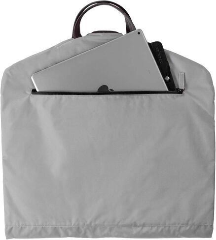 SkyHanger - Carry on Garment Bag with unique Titanium Suit Hanger for Men & Women - best-in-class functionality for wrinkle-free traveling - lightweight & water repellent nylon - Silver Grey in Saudi Arabia
