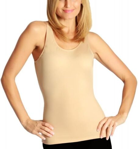 InstantFigure Womens Compression Shapewear Scoop Neck Tank Top Tummy Control Smooth Under Shirt WT40021 in Saudi Arabia