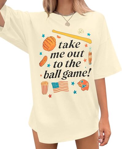 قمصان البيسبول النسائية البيسبول أمي التي شيرت Ballgame الرسم المحملة موسم البيسبول مروحة الهدايا يوم اللعبة قصيرة الأكمام أعلى in Kuwait