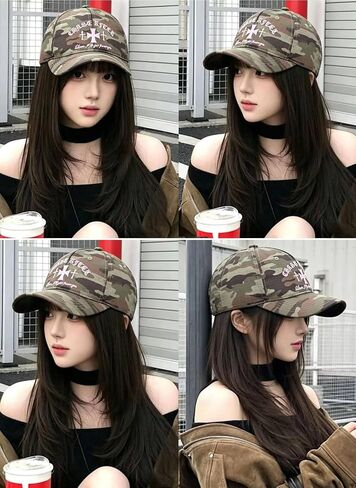Women Camouflage Washed Quick Dry Baseball Cap Sun Uv SPF UPF 50 Visor Hat Summer Lightweight Adjustable Outdoor Fishing Travel Hiking in Saudi Arabia