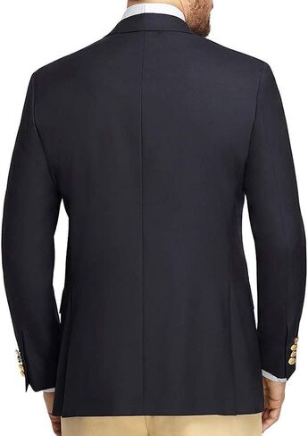 سترة Brooks Brothers الرجالية ذات النسيج Explorer Regent Fit بزرين، أزرق داكن (طول 42L) in Kuwait