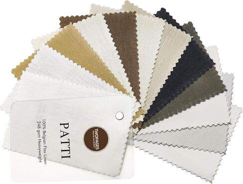 TWOPAGES Patti Belgian Flax Linen Curtain Fabric Sample Book in Saudi Arabia