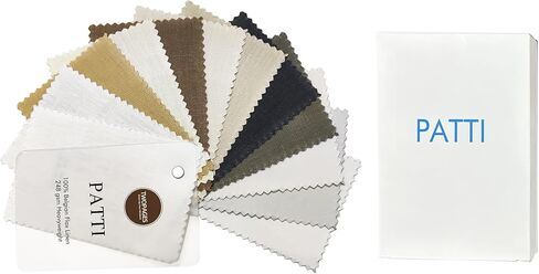 TWOPAGES Patti Belgian Flax Linen Curtain Fabric Sample Book in Saudi Arabia
