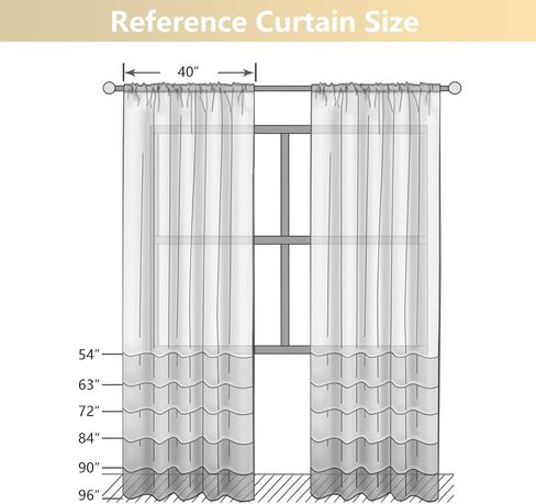 Floral Curtains 63 Inch Length - Light Filtering Faux Linen Flower Printed Window Curtains for Bedroom, Rod Pocket No-See Through Privacy Drapes, 2 Panels, Each 40Wx63L Inches, Dusty Blue in Saudi Arabia