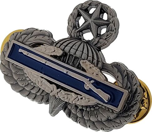 US Army MASTER JUMP WINGS Airborne Oxidized Combat Infantry CIB Custom Made Badge Pin in Kuwait